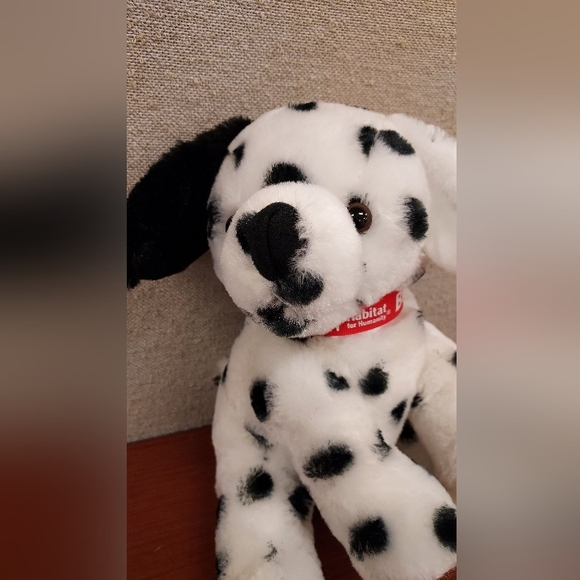Habitat For Humanity Brick Dalmatian Puppy Dog Plush Limited Edition 9” Collar - Picture 2 of 7